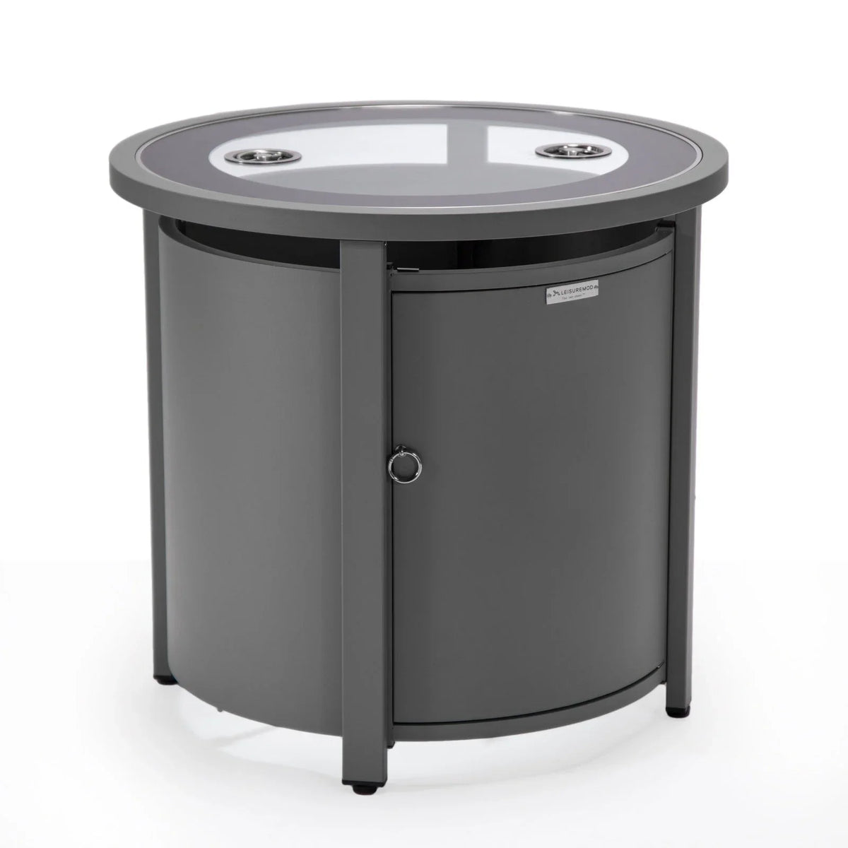 Walbrooke Outdoor Patio Round Fire Pit and Tank Holder - Elax Furniture
