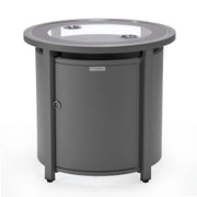 Walbrooke Outdoor Patio Round Fire Pit and Tank Holder - Elax Furniture