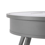 Walbrooke Modern Outdoor Round Fire Pit Table with Powder-Coated Aliuminum Frame - Elax Furniture