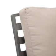 Walbrooke Modern 3-Piece Outdoor Patio Set with Grey Aluminum Frame and Removable Cushions Loveseat and Set of 2 Armchairs - Elax Furniture