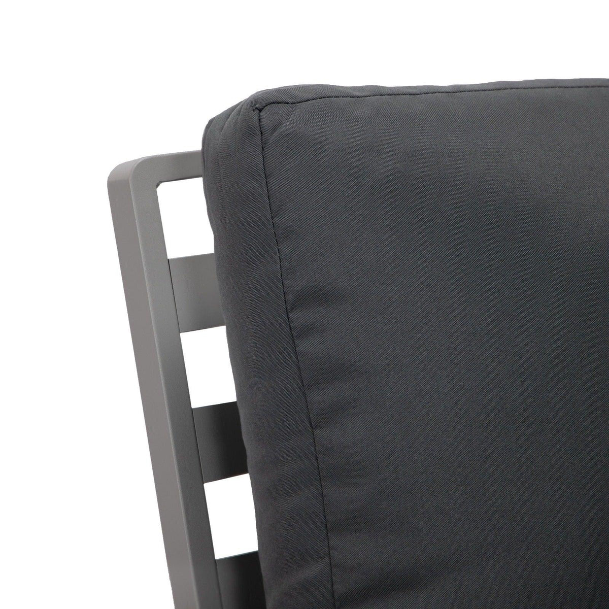 Walbrooke Modern 3-Piece Outdoor Patio Set with Grey Aluminum Frame and Removable Cushions Loveseat and Set of 2 Armchairs - Elax Furniture