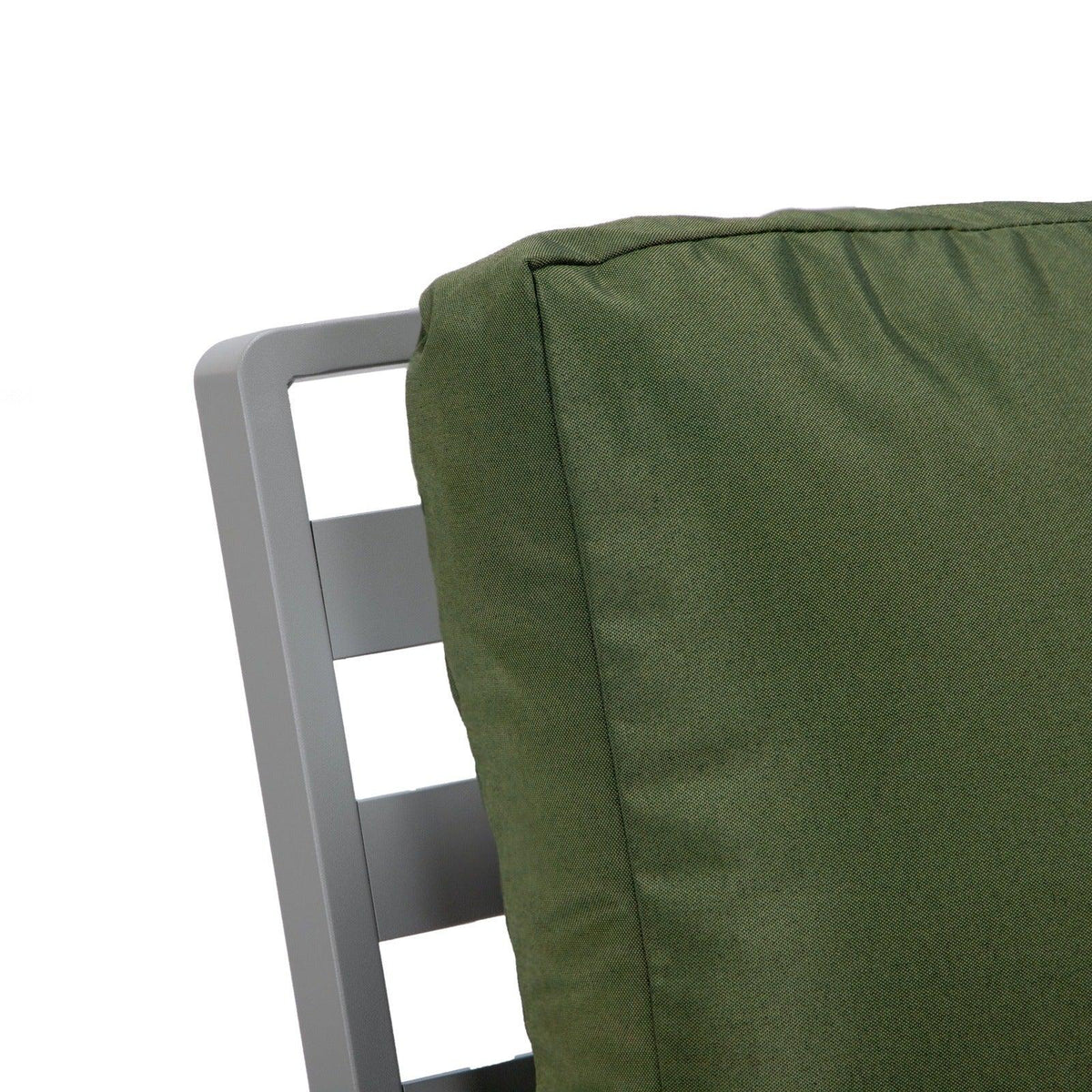 Walbrooke Modern 3-Piece Outdoor Patio Set with Grey Aluminum Frame and Removable Cushions Loveseat and Set of 2 Armchairs - Elax Furniture