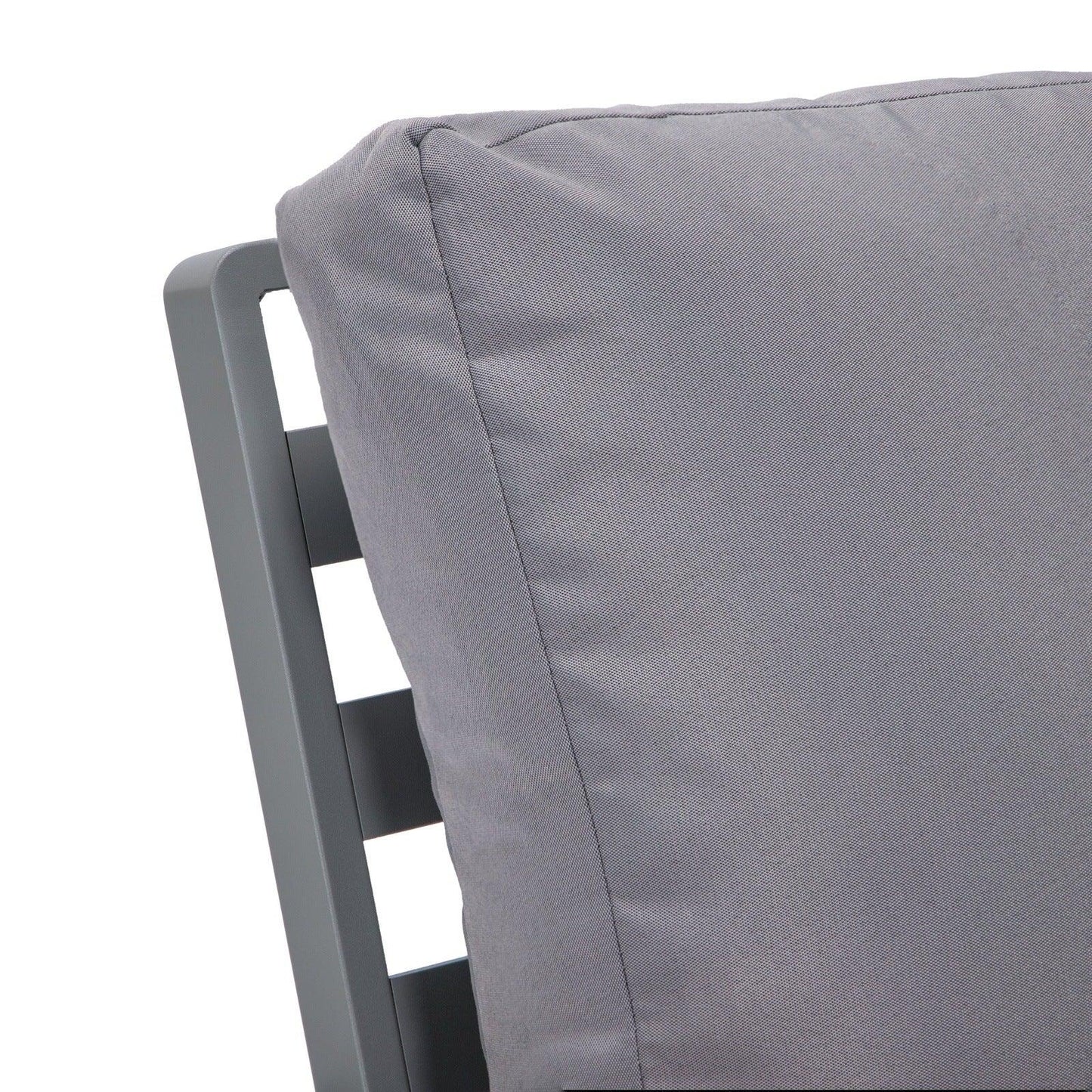 Walbrooke Modern 3-Piece Outdoor Patio Set with Grey Aluminum Frame and Removable Cushions Loveseat and Set of 2 Armchairs - Elax Furniture