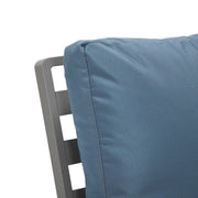 Walbrooke Modern 3-Piece Outdoor Patio Set with Grey Aluminum Frame and Removable Cushions Loveseat and Set of 2 Armchairs - Elax Furniture