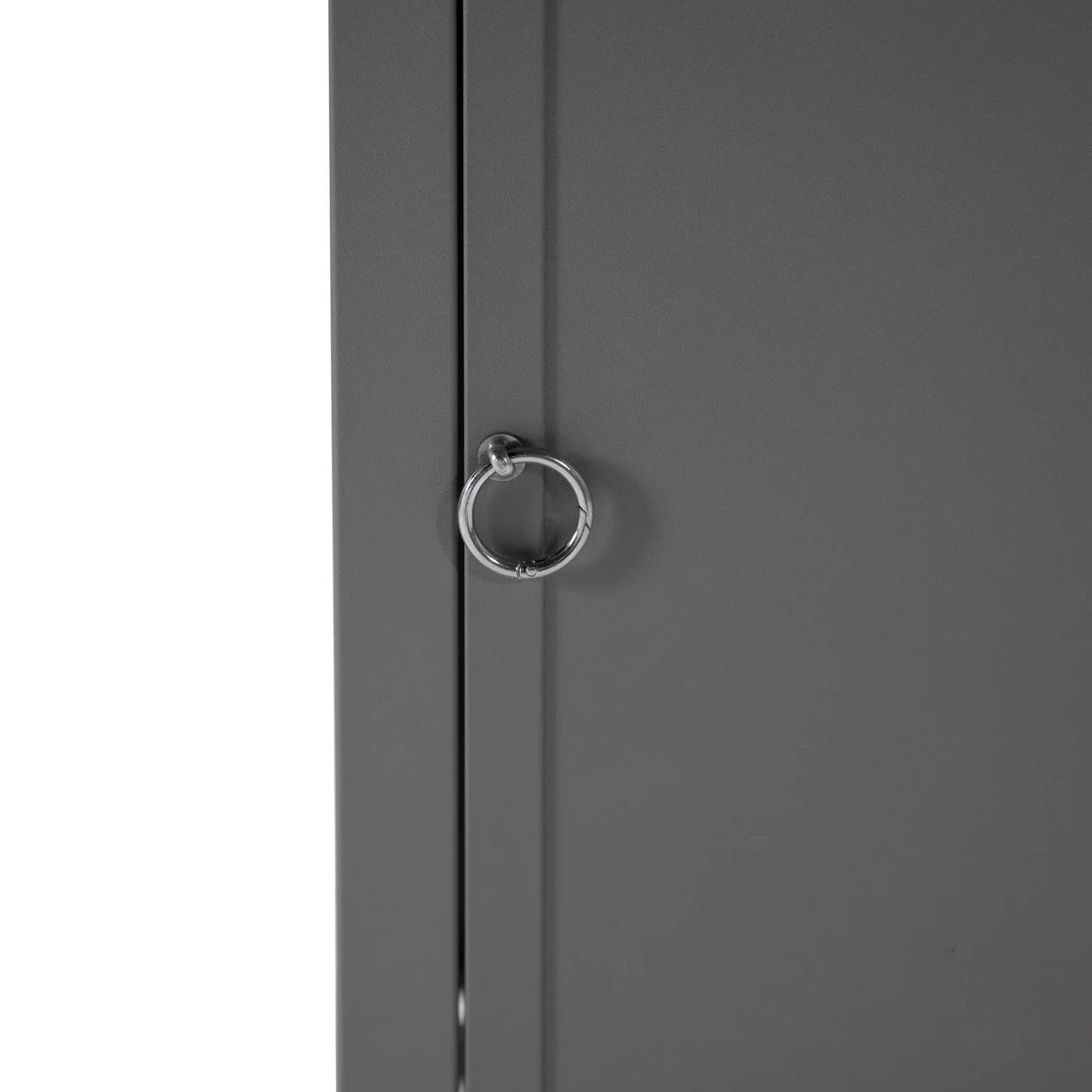 Walbrooke Modern Square Tank Holder Table with Tempered Glass Top and Powder Coated Aluminum - Elax Furniture