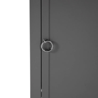 Walbrooke Modern Square Tank Holder Table with Tempered Glass Top and Powder Coated Aluminum - Elax Furniture