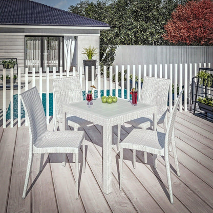 Mace Mid-Century 5-Piece Outdoor Dining Set - Elax Furniture