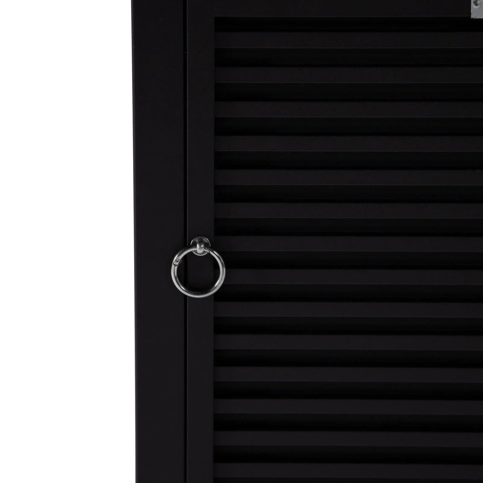 Walbrooke Modern Square Tank Holder Table with Tempered Glass Top and Powder Coated Aluminum Slats - Elax Furniture