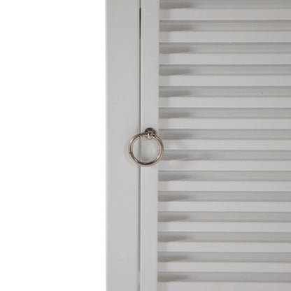 Walbrooke Modern Square Tank Holder Table with Tempered Glass Top and Powder Coated Aluminum Slats - Elax Furniture