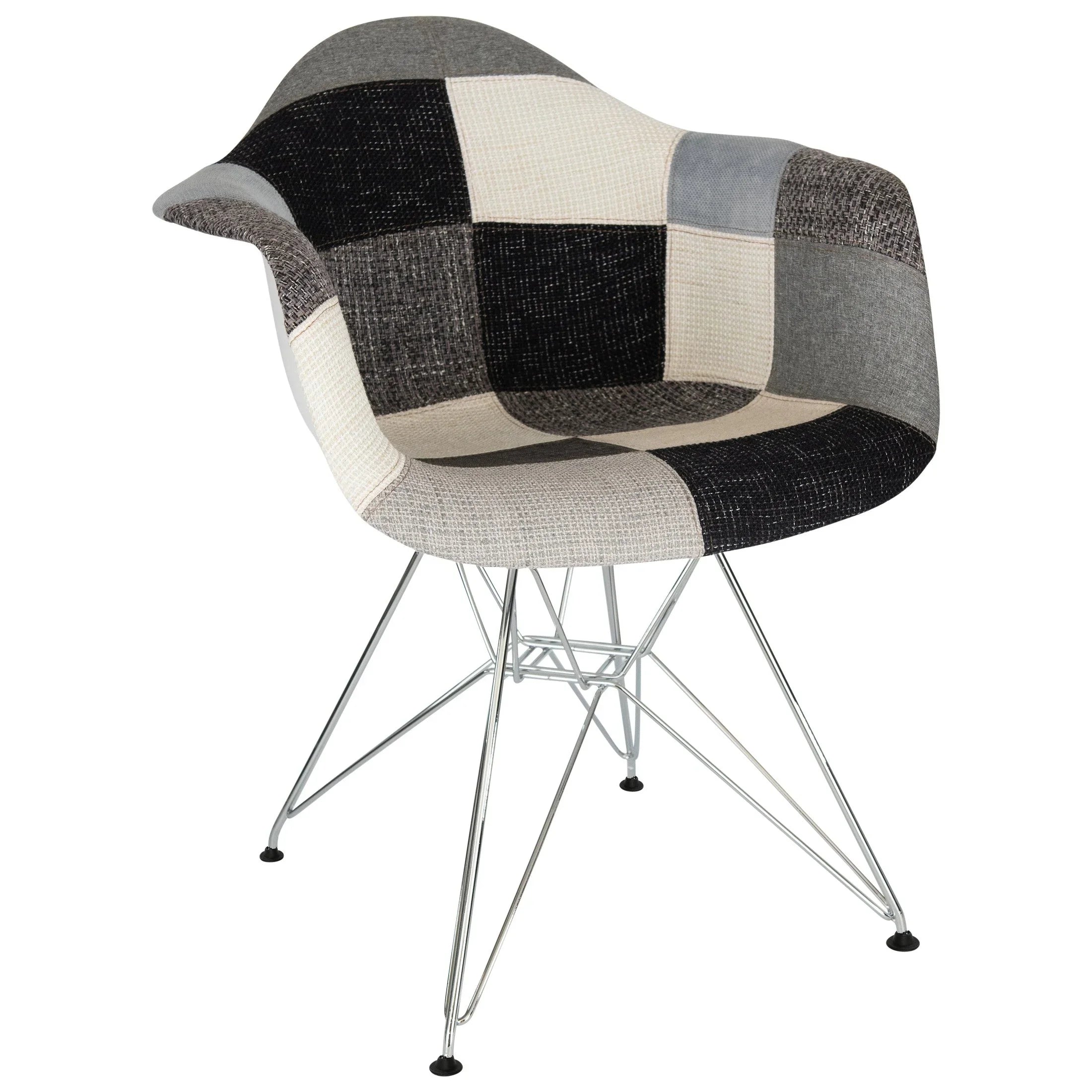 Willow Modern Fabric Eiffel Base Accent Side Chair - Elax Furniture