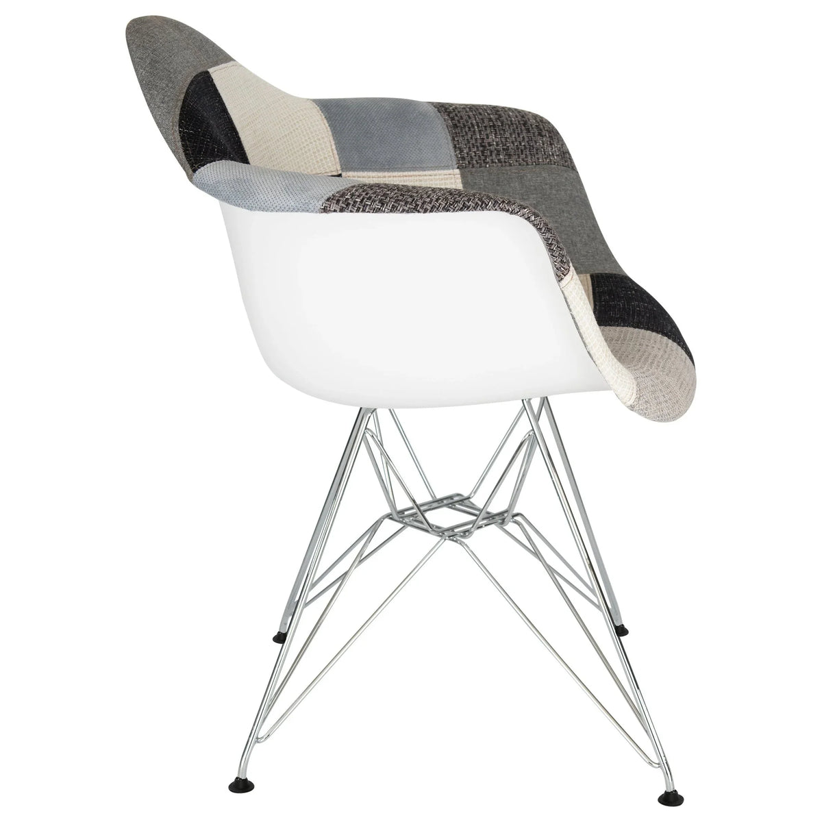 Willow Modern Fabric Eiffel Base Accent Side Chair - Elax Furniture