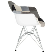 Willow Modern Fabric Eiffel Base Accent Side Chair - Elax Furniture