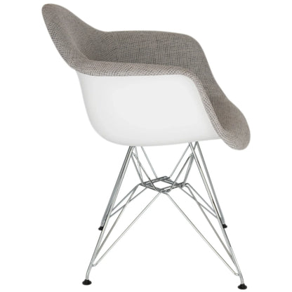 Willow Modern Fabric Eiffel Base Accent Side Chair - Elax Furniture
