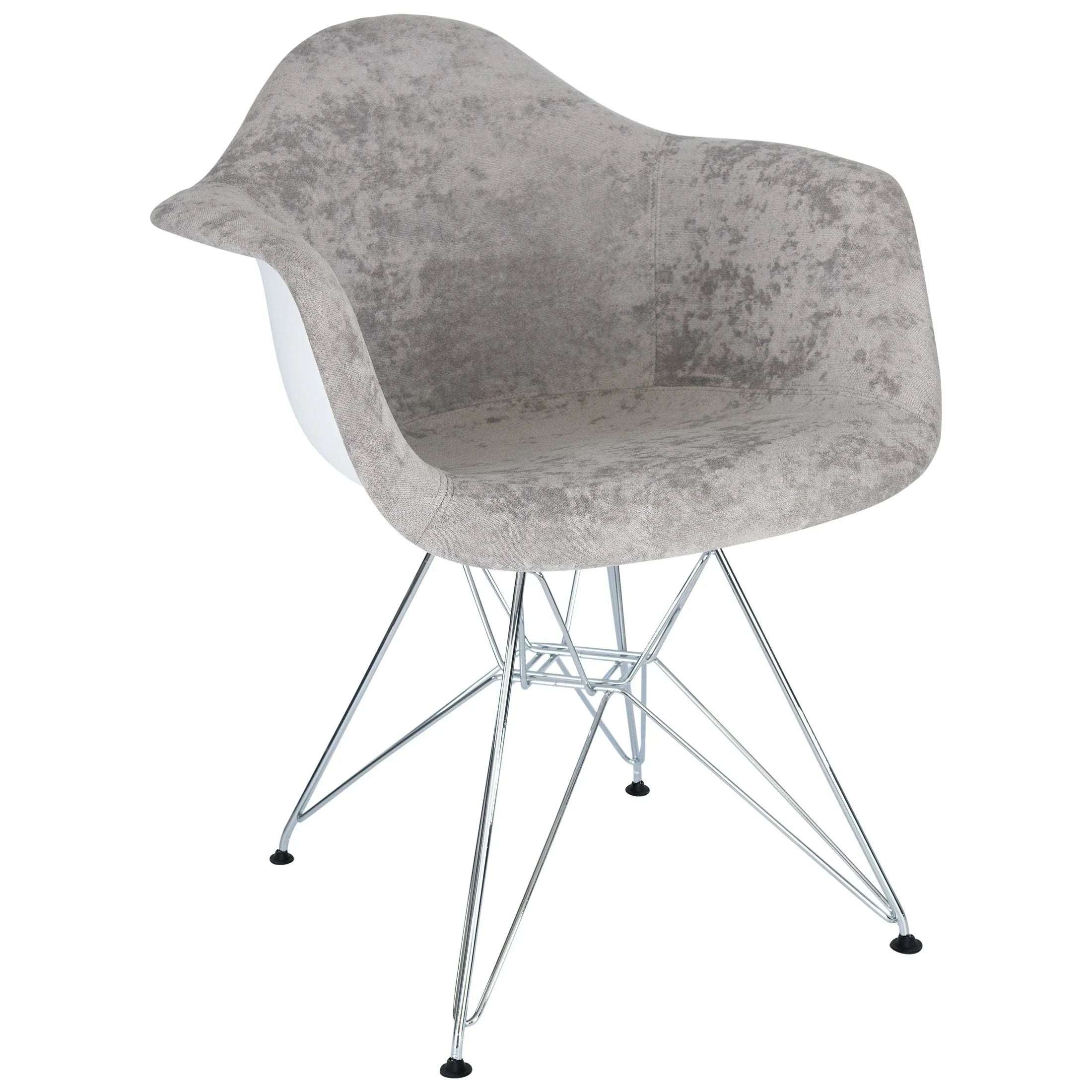 Willow Modern Fabric Eiffel Base Accent Side Chair - Elax Furniture
