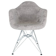 Willow Modern Fabric Eiffel Base Accent Side Chair - Elax Furniture