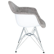 Willow Modern Fabric Eiffel Base Accent Side Chair - Elax Furniture