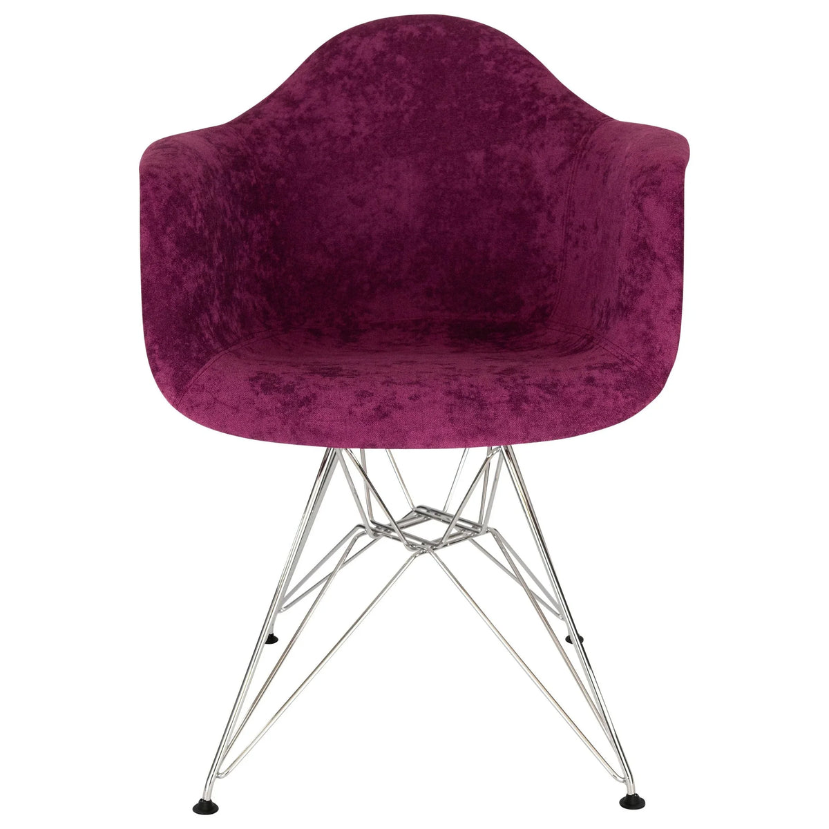 Willow Modern Fabric Eiffel Base Accent Side Chair - Elax Furniture