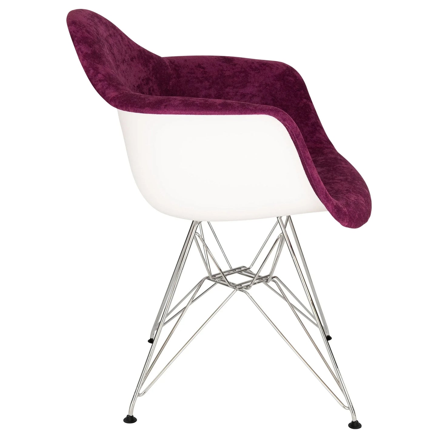 Willow Modern Fabric Eiffel Base Accent Side Chair - Elax Furniture