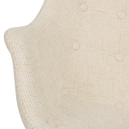 Willow Modern Petite Twill Upholstered Fabric/Velvet with Eiffel Base Rocking Chair - Elax Furniture