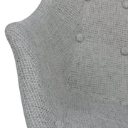 Willow Modern Petite Twill Upholstered Fabric/Velvet with Eiffel Base Rocking Chair - Elax Furniture
