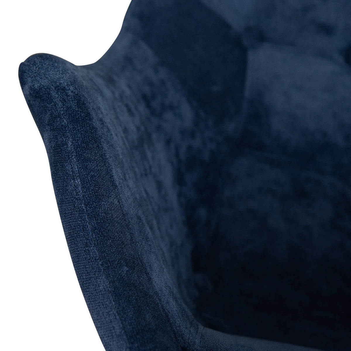 Willow Modern Petite Twill Upholstered Fabric/Velvet with Eiffel Base Rocking Chair - Elax Furniture