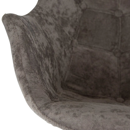 Willow Modern Petite Twill Upholstered Fabric/Velvet with Eiffel Base Rocking Chair - Elax Furniture
