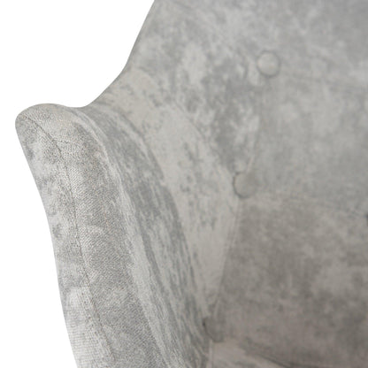 Willow Modern Petite Twill Upholstered Fabric/Velvet with Eiffel Base Rocking Chair - Elax Furniture