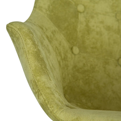 Willow Modern Petite Twill Upholstered Fabric/Velvet with Eiffel Base Rocking Chair - Elax Furniture