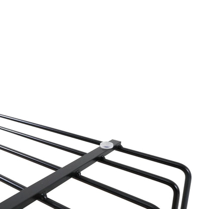 Walden Rectangular Coffee Table with Ash Wood Tabletop in Black Steel Frame - Elax Furniture