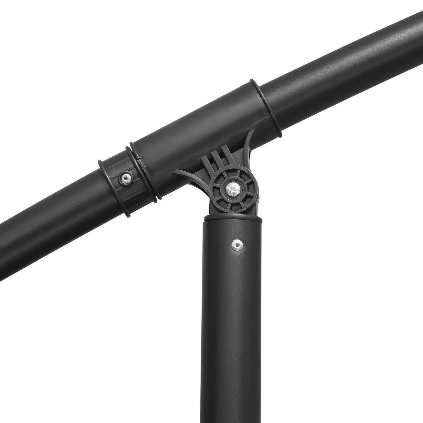 Willry Modern Outdoor 10 Ft Offset Cantilever Hanging Patio Umbrella With Solar Powered LED - Elax Furniture