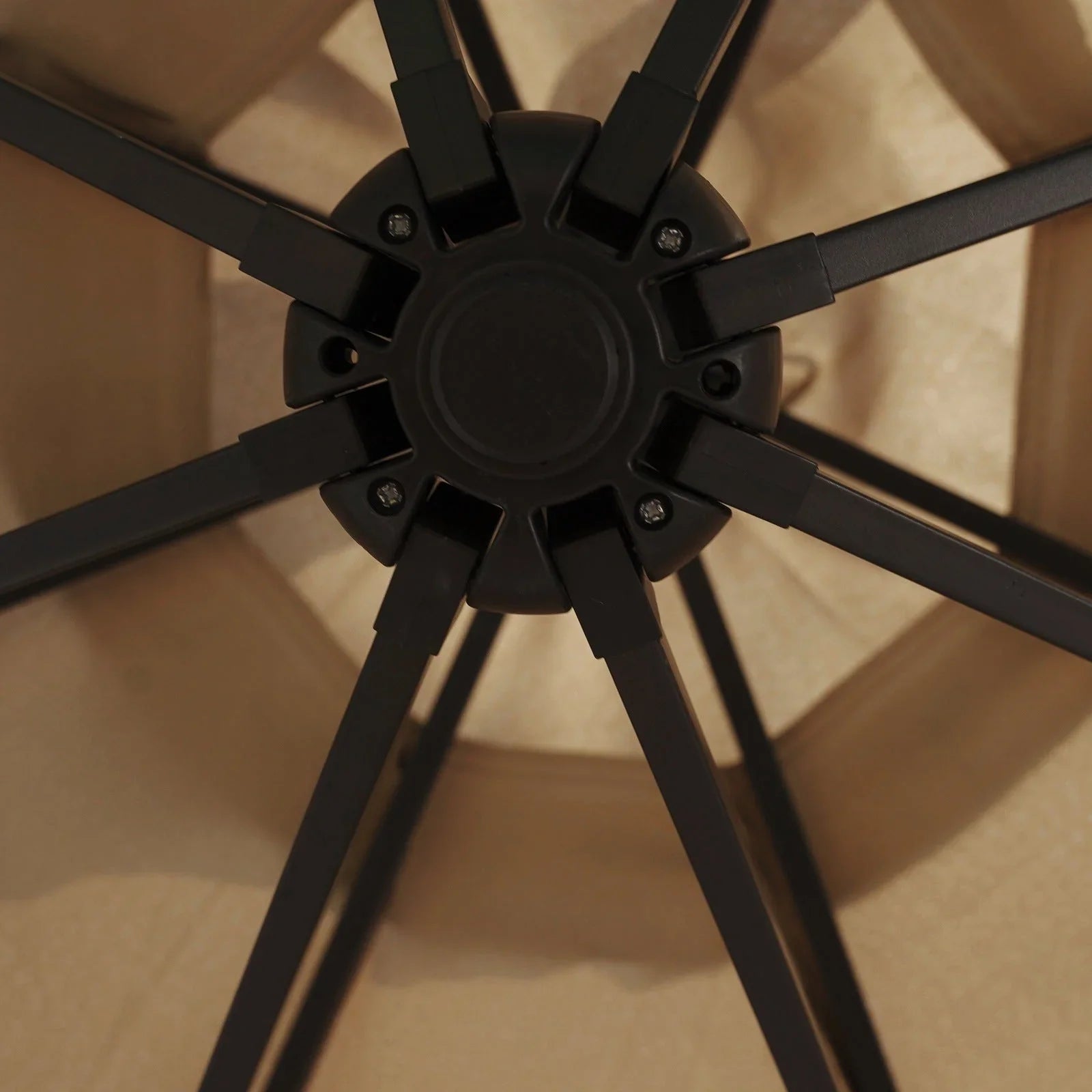 Willry Modern Outdoor 10 Ft Offset Cantilever Hanging Patio Umbrella With Solar Powered LED - Elax Furniture