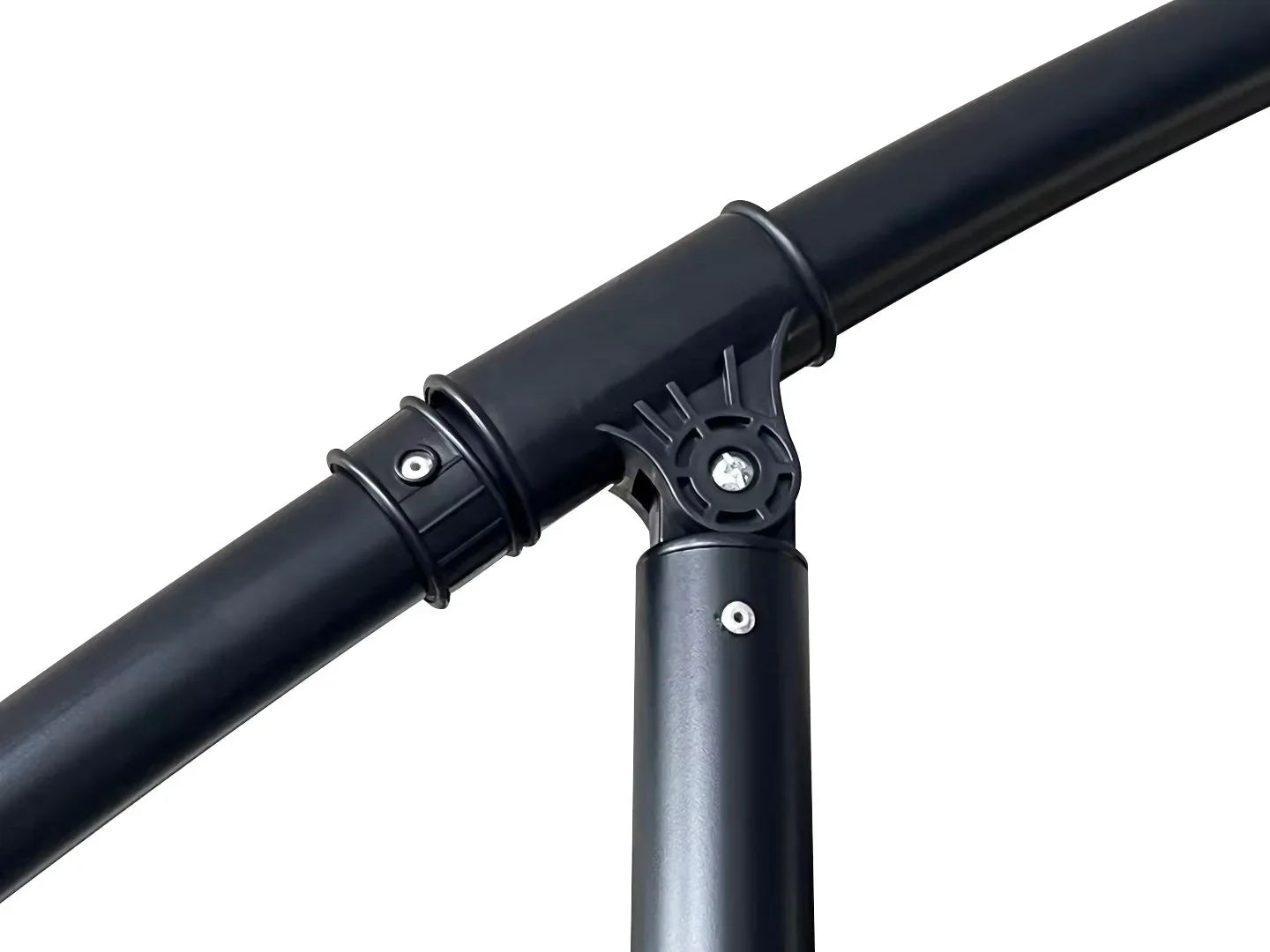 Willry Modern Outdoor 10 Ft Offset Cantilever Hanging Patio Umbrella With Solar Powered LED - Elax Furniture