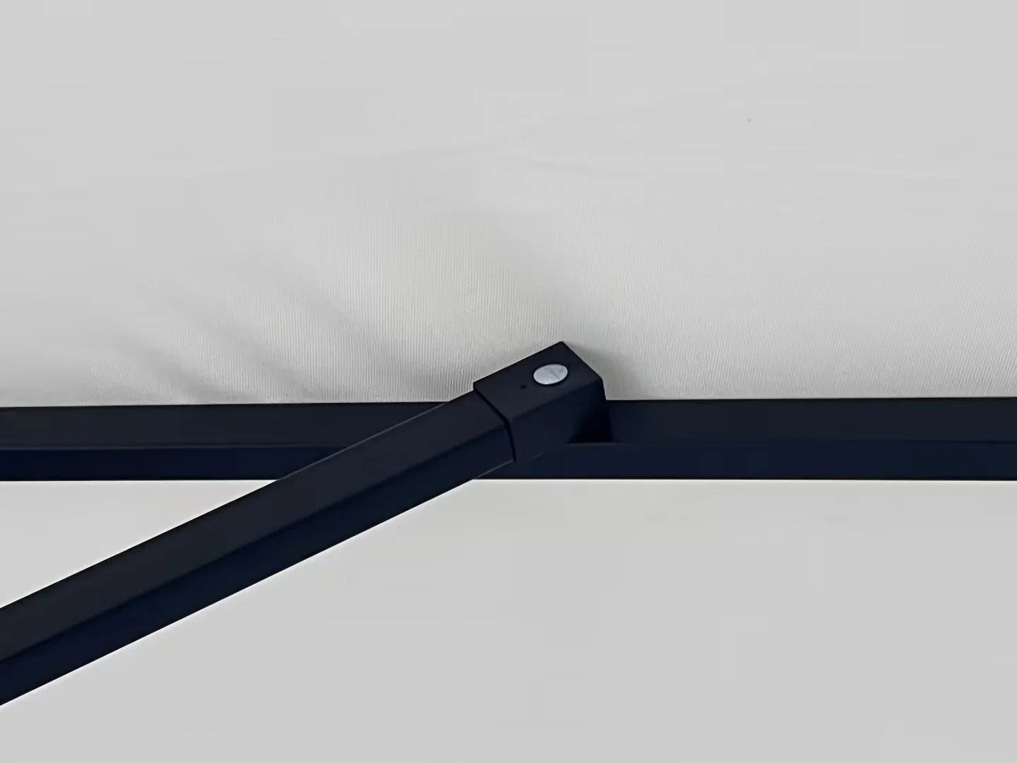 Willry Modern Outdoor 10 Ft Offset Cantilever Hanging Patio Umbrella With Solar Powered LED - Elax Furniture