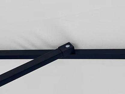 Willry Modern Outdoor 10 Ft Offset Cantilever Hanging Patio Umbrella With Solar Powered LED - Elax Furniture