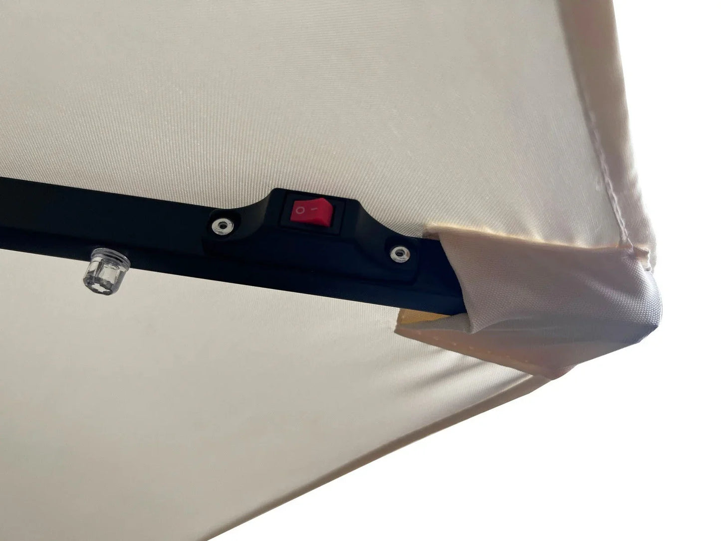 Willry Modern Outdoor 10 Ft Offset Cantilever Hanging Patio Umbrella With Solar Powered LED - Elax Furniture