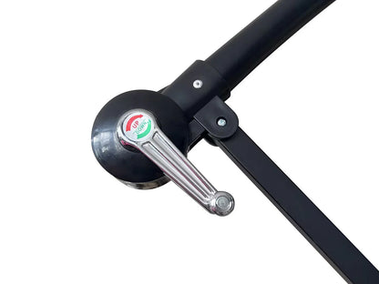 Willry Modern Outdoor 10 Ft Offset Cantilever Hanging Patio Umbrella With Solar Powered LED - Elax Furniture