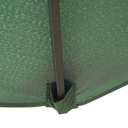 Willry Modern Outdoor 10 Ft Offset Cantilever Hanging Patio Umbrella With Solar Powered LED - Elax Furniture