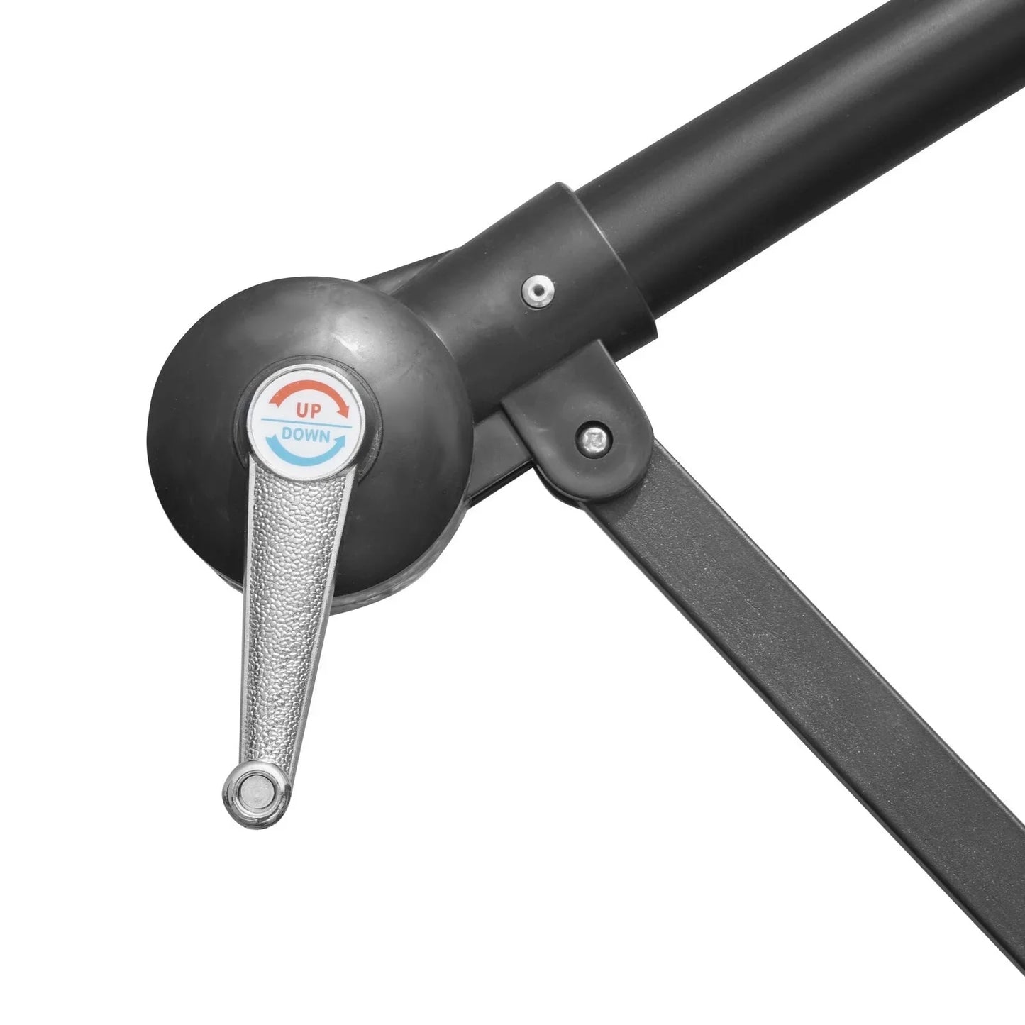 Willry Modern Outdoor 10 Ft Offset Cantilever Hanging Patio Umbrella With Solar Powered LED - Elax Furniture