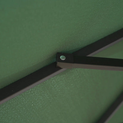 Willry Modern Outdoor 10 Ft Offset Cantilever Hanging Patio Umbrella With Solar Powered LED - Elax Furniture