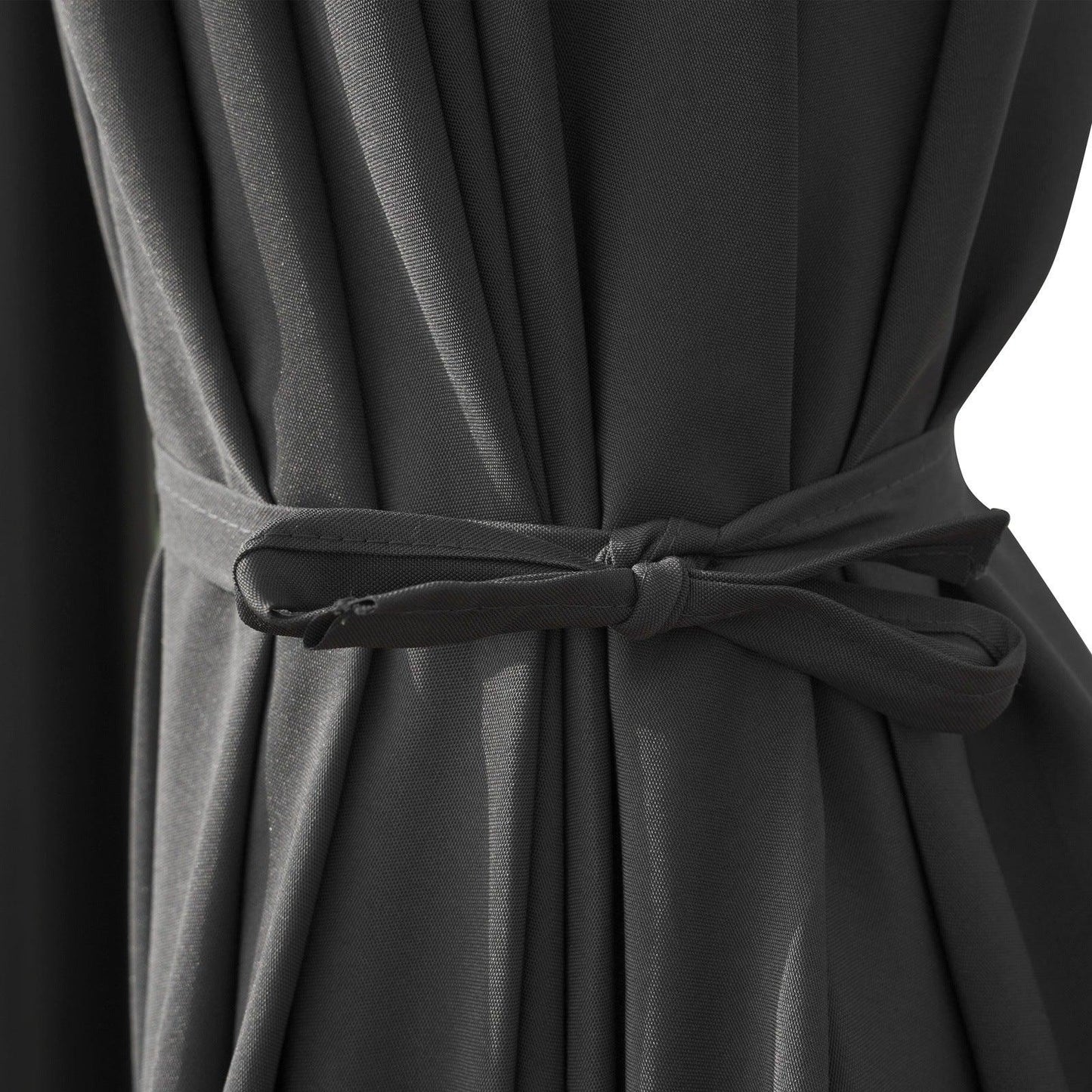 Willry Modern Outdoor 10 Ft Offset Cantilever Hanging Patio Umbrella With Solar Powered LED - Elax Furniture