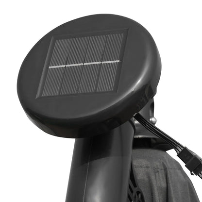 Willry Modern Outdoor 10 Ft Offset Cantilever Hanging Patio Umbrella With Solar Powered LED - Elax Furniture