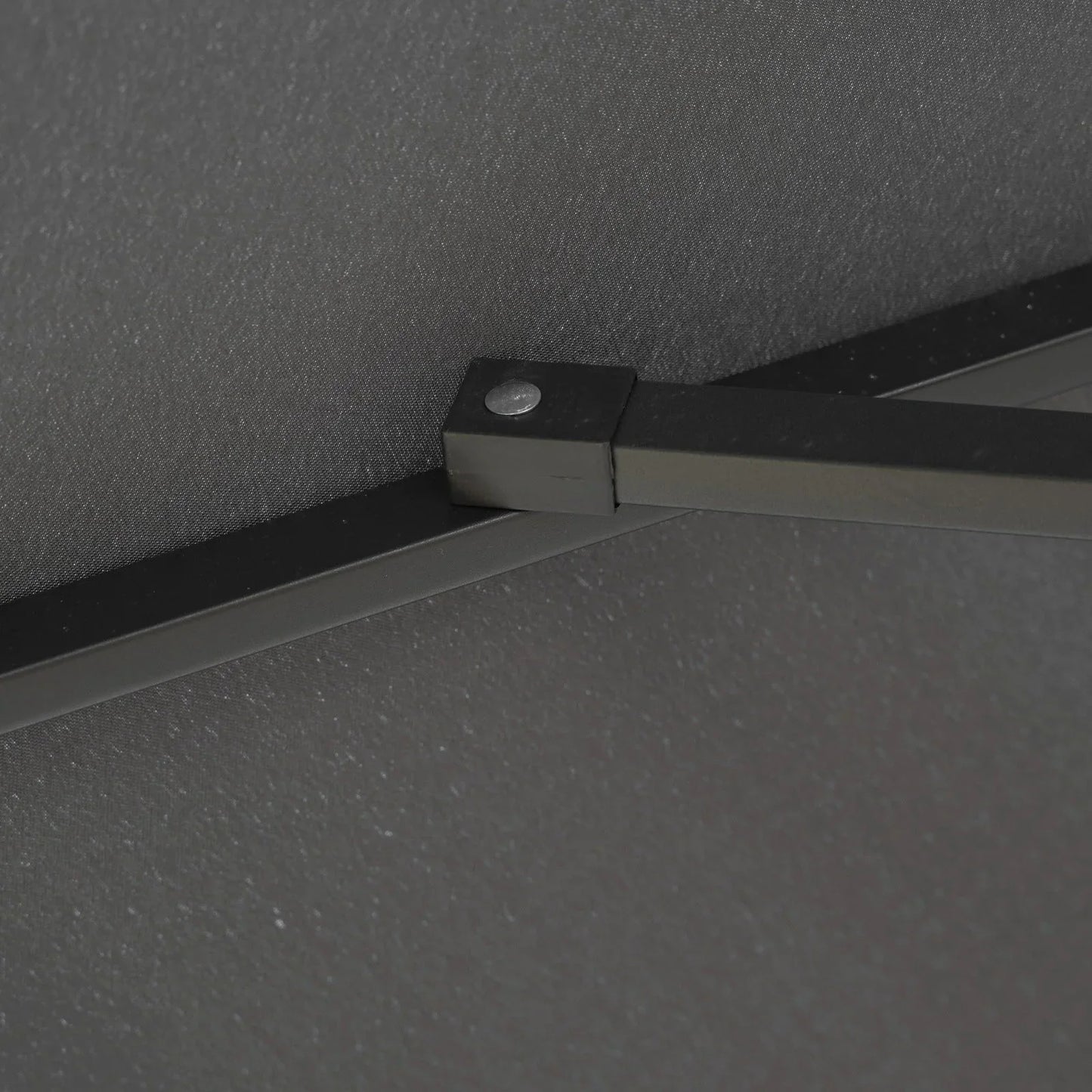 Willry Modern Outdoor 10 Ft Offset Cantilever Hanging Patio Umbrella With Solar Powered LED - Elax Furniture