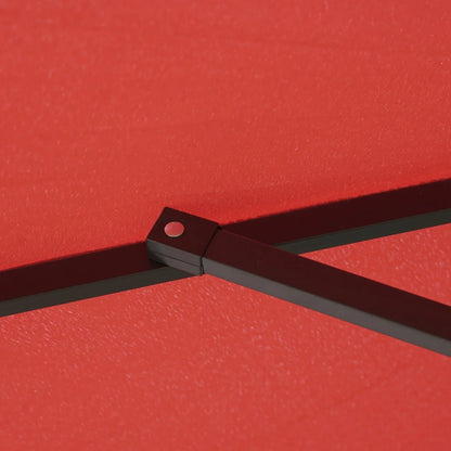 Willry Modern Outdoor 10 Ft Offset Cantilever Hanging Patio Umbrella With Solar Powered LED - Elax Furniture