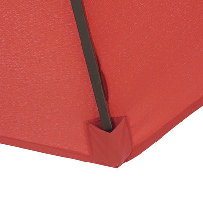 Willry Modern Outdoor 10 Ft Offset Cantilever Hanging Patio Umbrella With Solar Powered LED - Elax Furniture