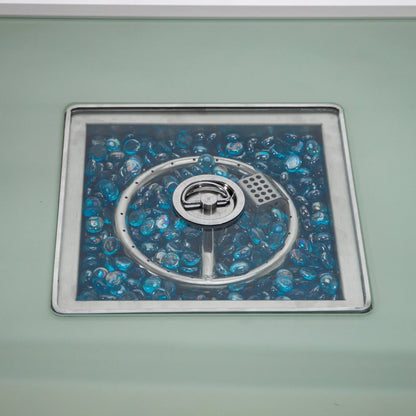 Walbrooke Outdoor Patio Square Fire Pit and Tank Holder - Elax Furniture