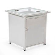 Walbrooke Outdoor Patio Square Fire Pit and Tank Holder - Elax Furniture