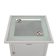 Walbrooke Outdoor Patio Square Fire Pit and Tank Holder - Elax Furniture
