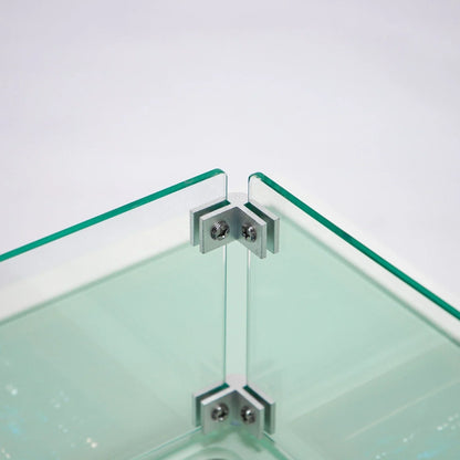 Walbrooke Modern Outdoor Square Fire Pit Table with Powder-Coated Aliuminum Frame - Elax Furniture