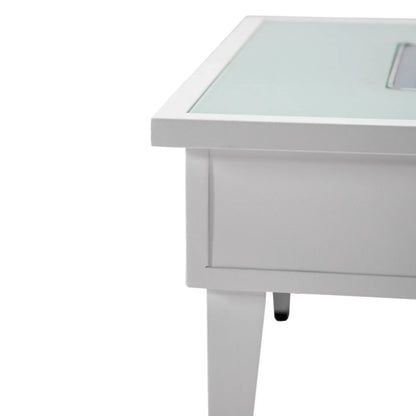 Walbrooke Modern Outdoor Square Fire Pit Table with Powder-Coated Aliuminum Frame - Elax Furniture