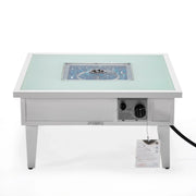 Walbrooke Modern Outdoor Square Fire Pit Table with Powder-Coated Aliuminum Frame - Elax Furniture